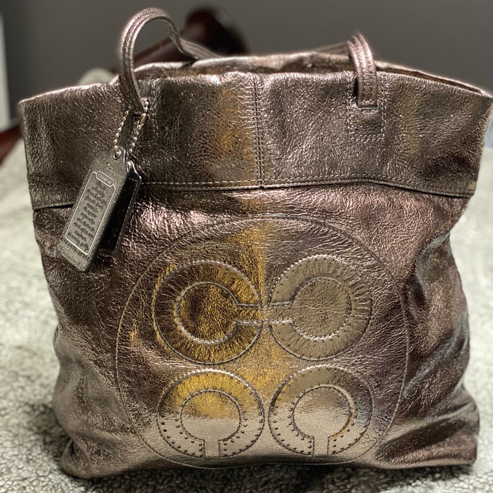 Coach Julia OP Art Tote Handbag